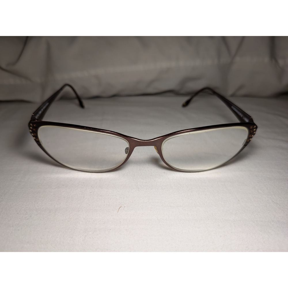 BCBGMAXAZRIA MONIQUE  BROWN 52-17-135 EYEGLASSES